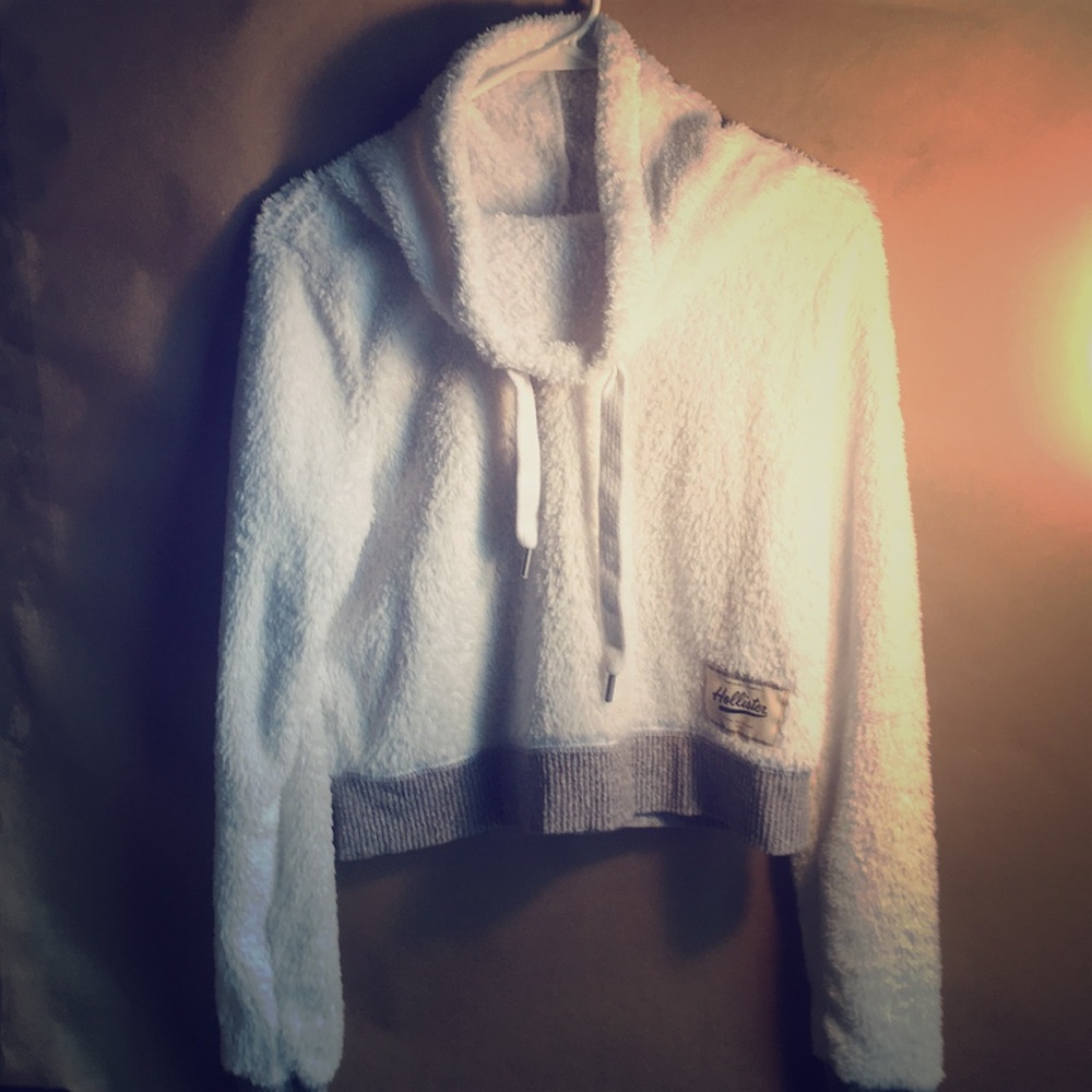 🌸Brand New Hollister Cute Cropped Hoodie!